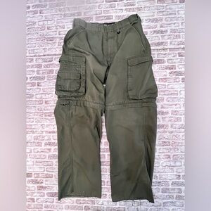 Boy Scouts Pants Cargo 2 In 1 Convertible 31x28 Green Switchback Hiking Outdoors